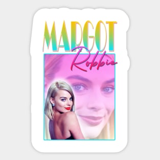 Margot Robbie Retro Design Sticker